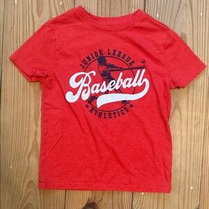 Cat & Jack Red Junior League Baseball Tee